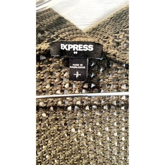 EXPRESS Women's Open Stitch‎ Long-sleeve Open Front Cardigan Sweater - Picture 5 of 6